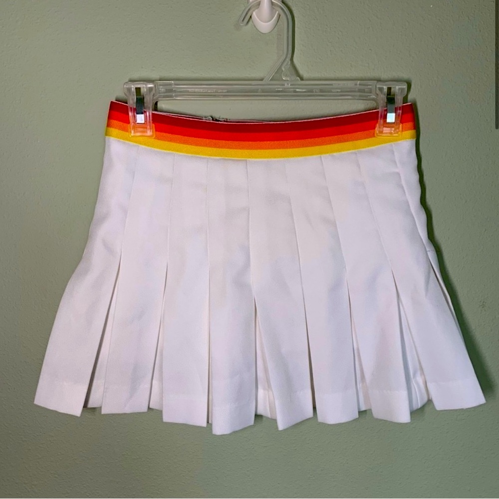 F21 x Wilson Pleated White Tennis Skort Skirt Small S